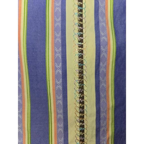 $178 Robert Graham Mens Striped Contrast Long Sleeve Shirt XL - Picture 8 of 10